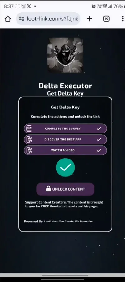 Complete Delta Key Task